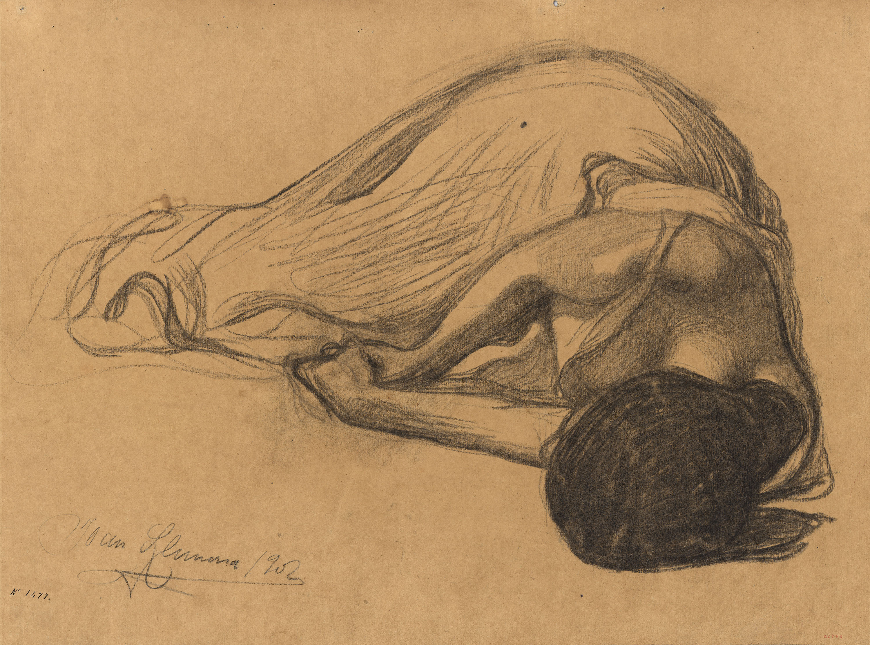 Joven tendida - Joan Llimona (1902)